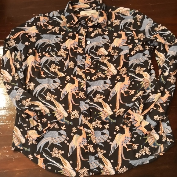 LOFT Tops - Ann Taylor LOFT Peacock Navy Blouse